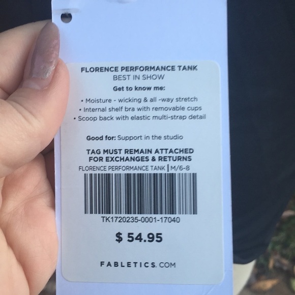 Fabletics Florence Performance Tank NWT - Picture 7 of 8